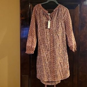 Lucky brand button up dress